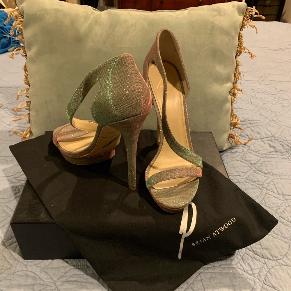 Brian Atwood Evening Shoe, like new